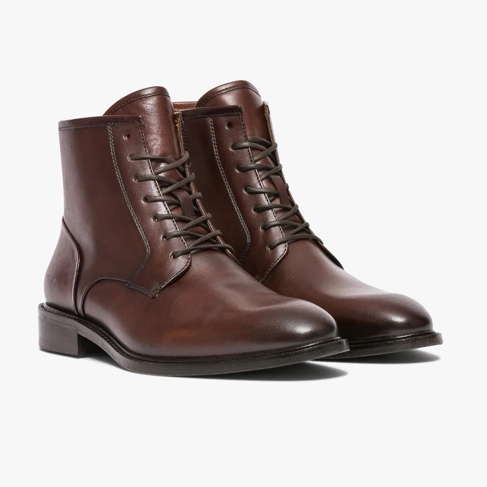 Bocage innovation brown leather ankle boots